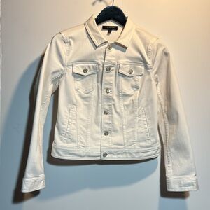 White Denim Talbots Jacket Size XS Like New!